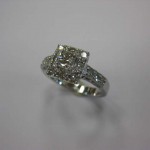14kw Engagement Ring Round Diamonds Throughout