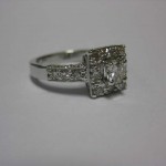 14kw Engagement Ring Round Diamonds Throughout1