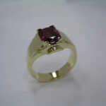 14ky Garnet Ring1