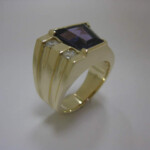 14ky Mens Amythyst Ring1