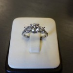 3 Stone Engagement Ring Round Diamonds