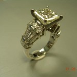 4ct Princess Engagement Ring