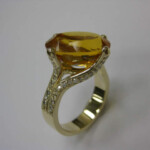 Citrine and diamonds