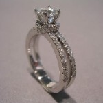 Hand Carved Engagement Ring1